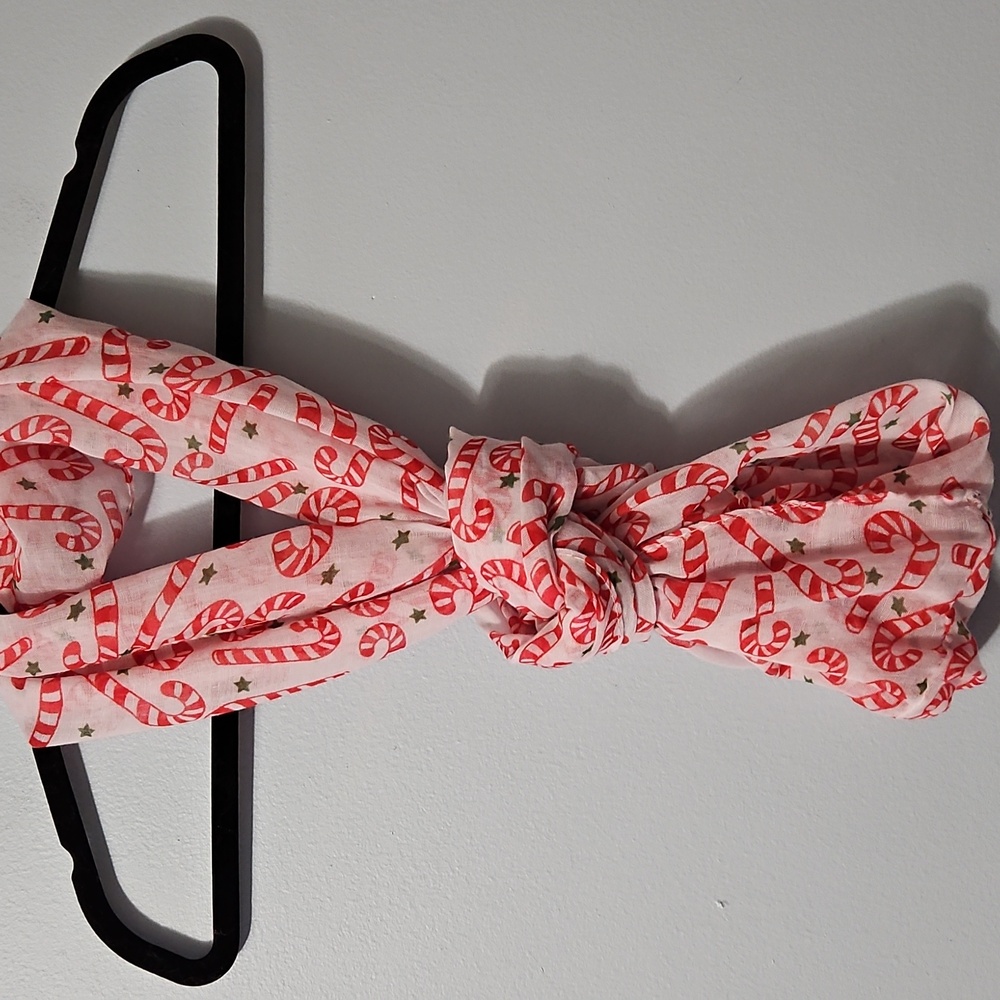 Candy Cane Infinity Christmas Scarf 23x37